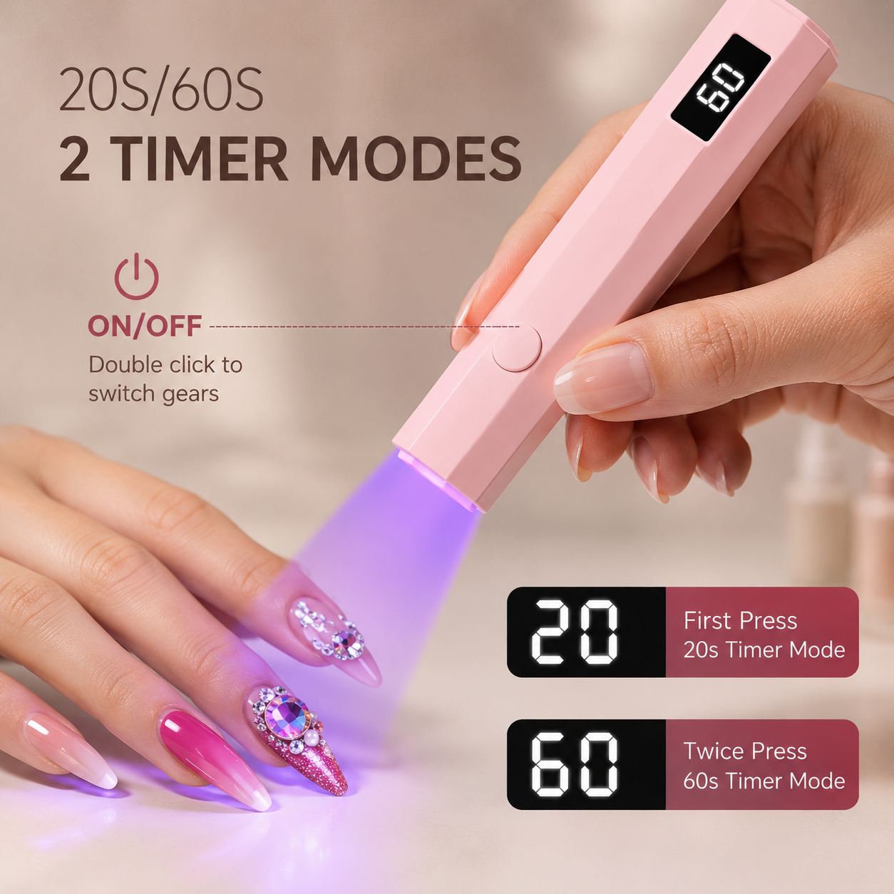 Gel Bar Mini UV Nail Lamp